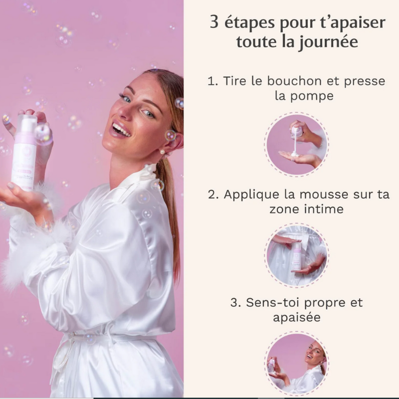 musc intime mousse musc blanc