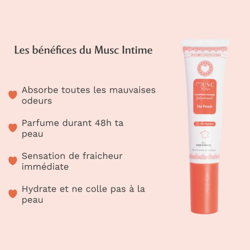 Musc intime gel parfumant la Charmeuse 30ml Hot Peach