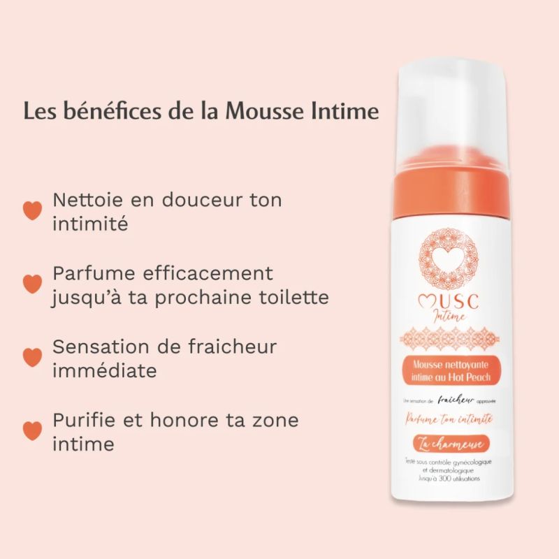 Musc intime Mousse la Charmeuse 150ml Hot Peach