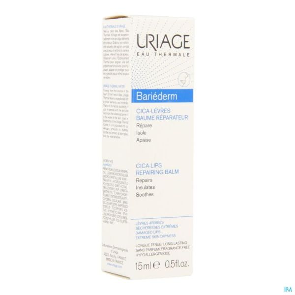 Uriage Bariederm Levres Baume Tube 15 Ml